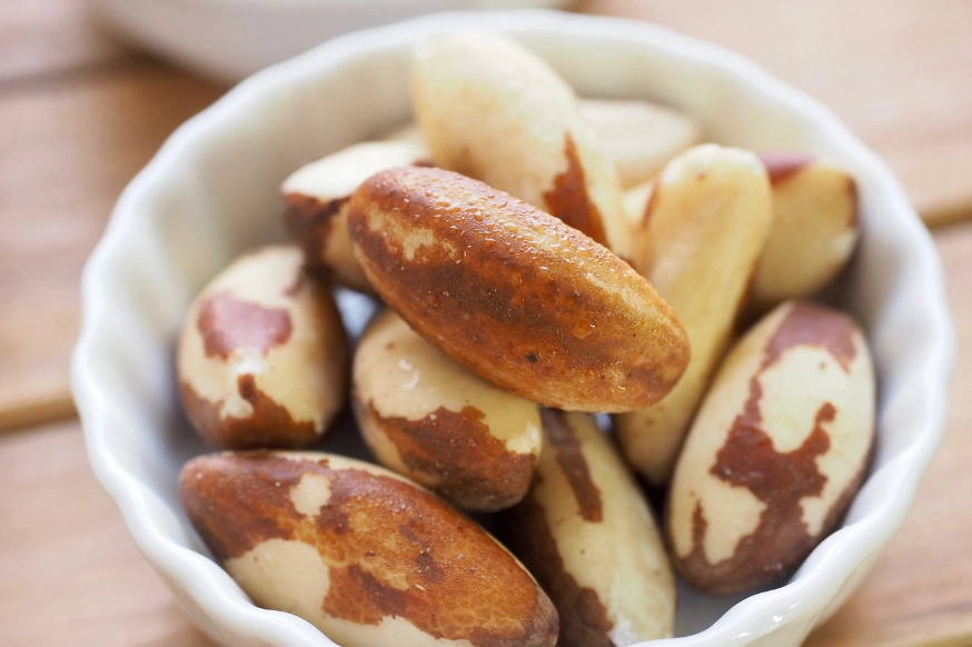 Bowl of Brazil nuts