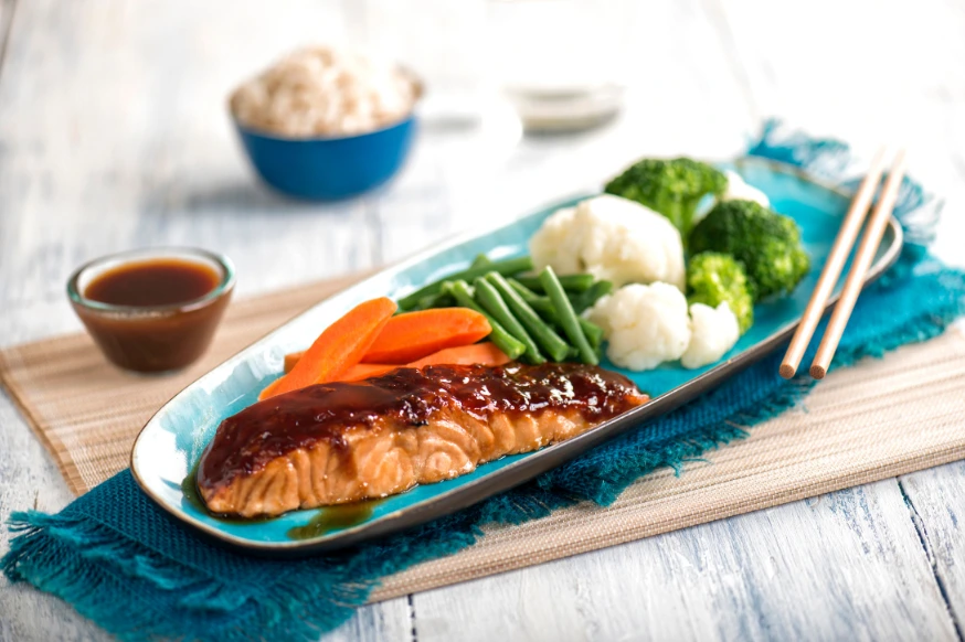 Teriyaki salmon from Kcal