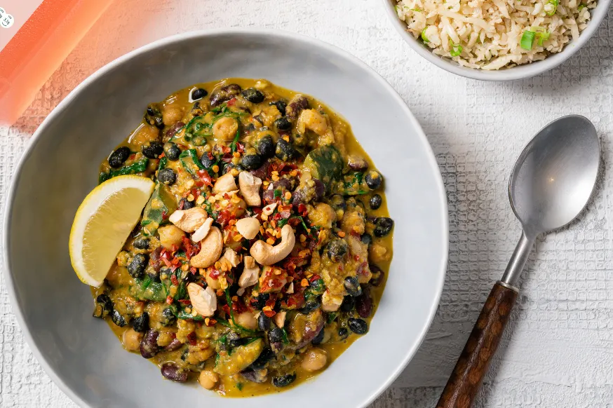 vegan bean power bowl from Kcal