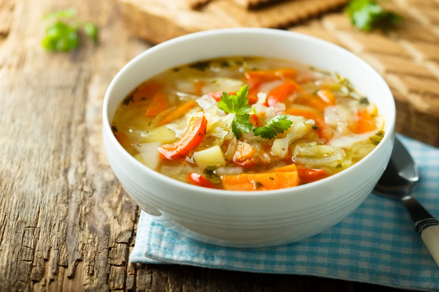 bowl of vegetable soup for weight loss