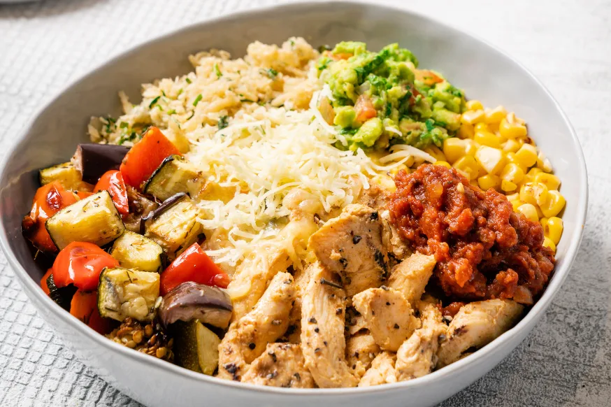 Chicken power bowl from Kcal